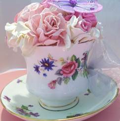 Floral Tea Cup for Mother's Day