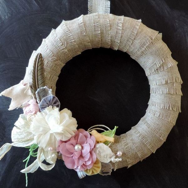 Sweet Country Burlap Wreath Sweet Country Burlap Wreath