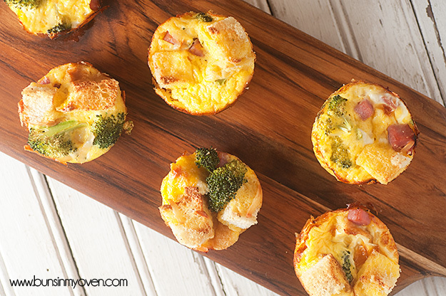 Mini Ham and Egg Casseroles with Broccoli Mini Ham and Egg Casseroles with Broccoli
