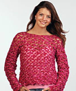 Raspberry Cartwheel Crochet Top