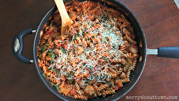 Quick Creamy Italian Sausage Pasta Skillet