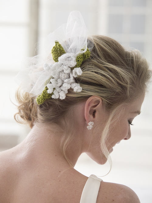 Exquisite Crochet Flower Hair Slide Exquisite Crochet Flower Hair Slide
