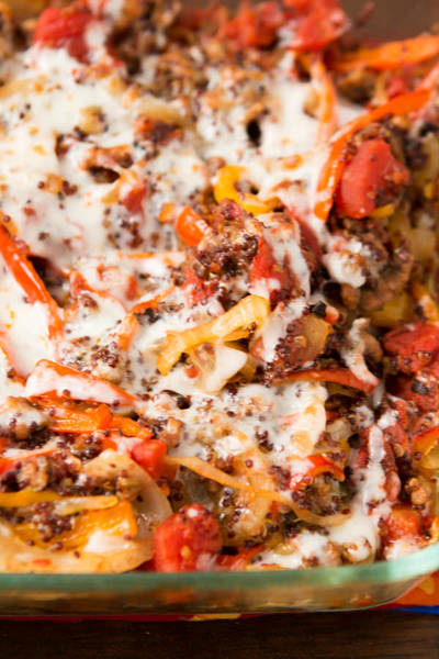 Quinoa Stuffed Peppers Casserole