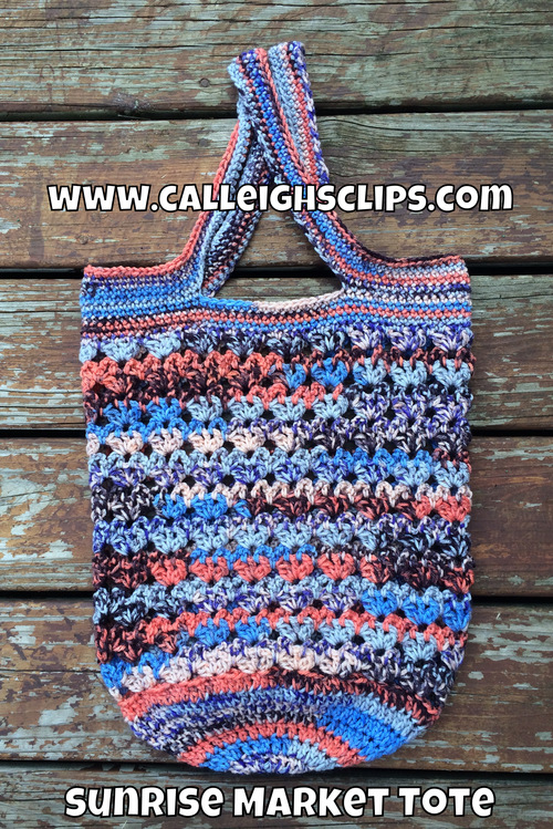 Sunrise Market Crochet Tote