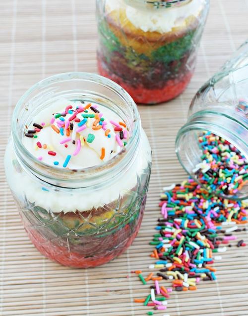 Unicorn Magic Cake Mason Jar Recipe Unicorn Magic Cake Mason Jar Recipe