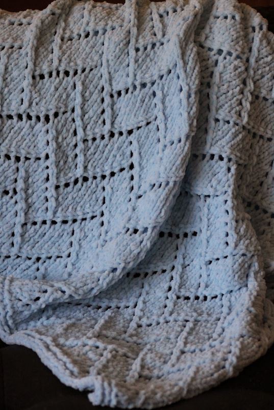 Bricklayer's Lace Baby Blanket Bricklayer's Lace Baby Blanket