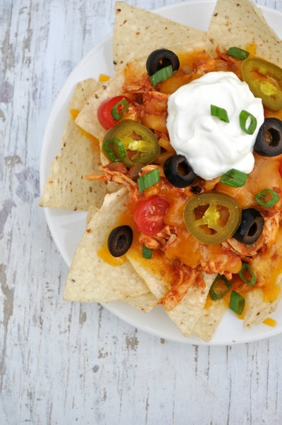 Easy Slow Cooker Chicken Nachos Easy Slow Cooker Chicken Nachos