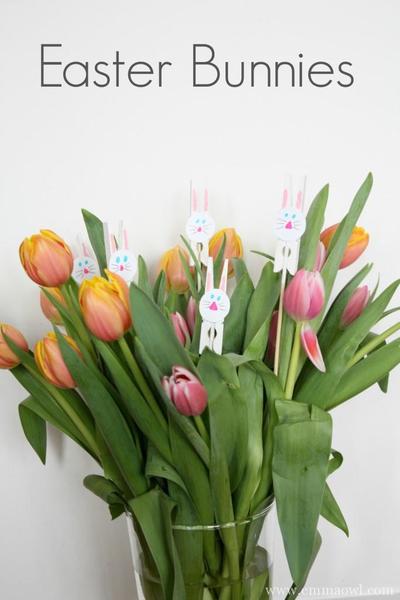 Clothing Peg Easter Bunnies