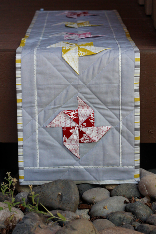 Pinwheel Quilted Table Runner Pinwheel Quilted Table Runner