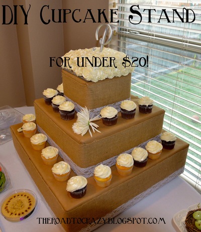 Recyled Cupcake Stand