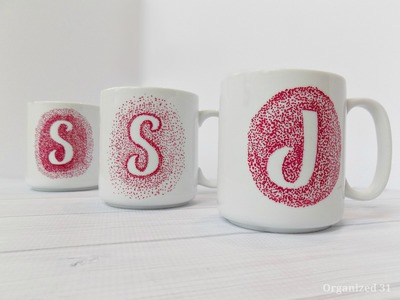 DIY Dotted Mug Design