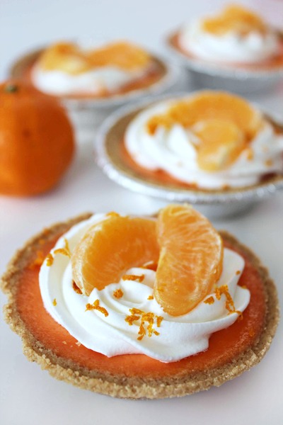 Mini Clementine Cream Tarts