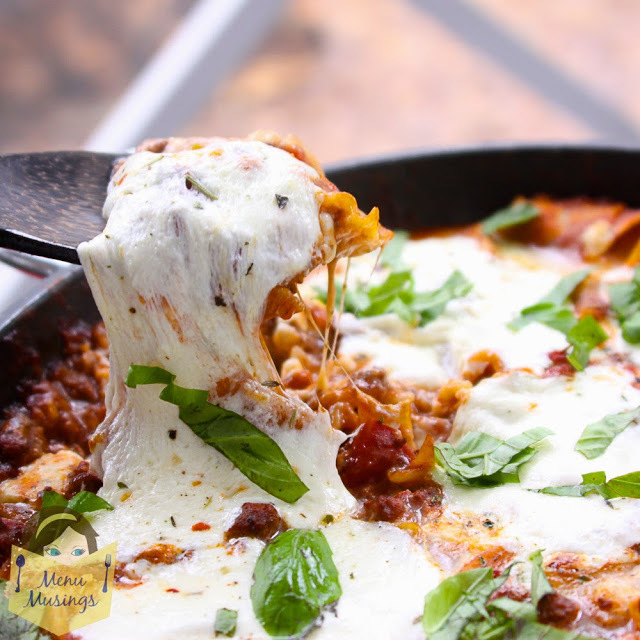 One Pot Skillet Lasagna One Pot Skillet Lasagna