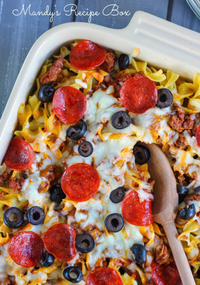 Pizza Noodle Casserole Pizza Noodle Casserole