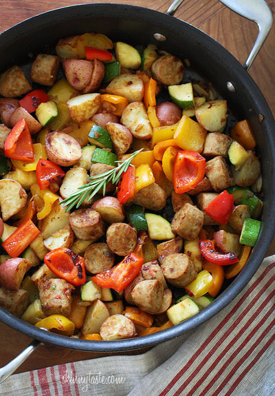One-Pot Wonder with Sausage and Veggies One-Pot Wonder with Sausage and Veggies