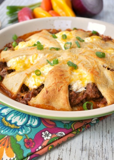 Lightened-Up Taco Crescent Casserole