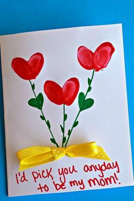 happy mothers day homemade card