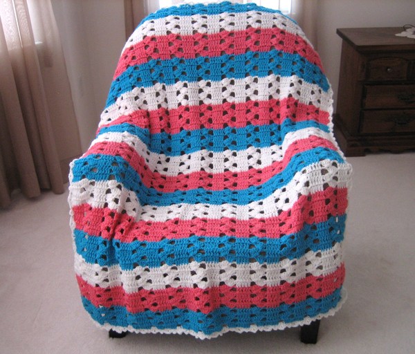 Offset Shells Afghan