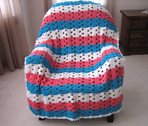 Offset Shells Afghan