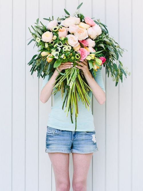 Giant Flower Blocked Bouquet Giant Flower Blocked Bouquet