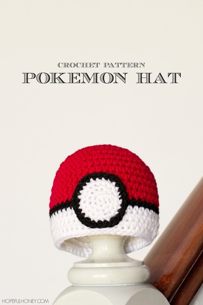 Baby Pokeball Crochet Hat Pattern