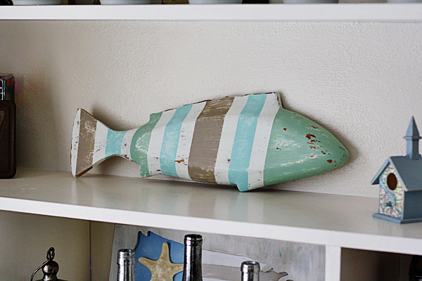 Striped Coastal Fish Decor