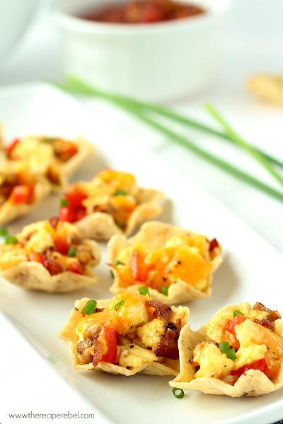 Bacon and Egg Breakfast Taco Bites