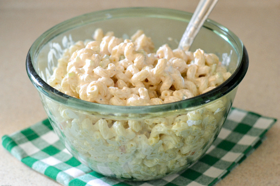 Sour Cream Cheddar Macaroni Salad