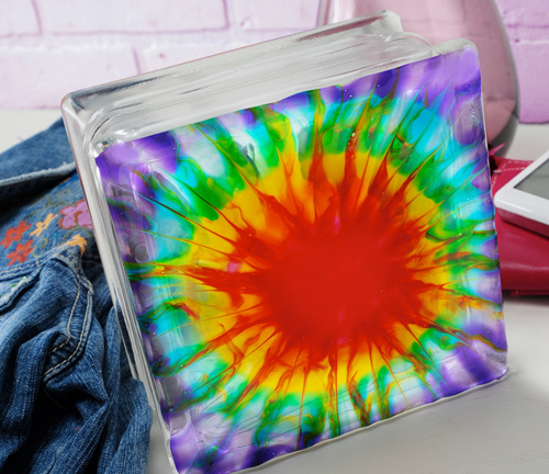 Sunburst Tie Dye Deco Block Sunburst Tie Dye Deco Block
