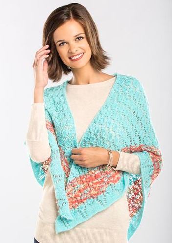 Caribbean Coral Knit Shawl Caribbean Coral Knit Shawl