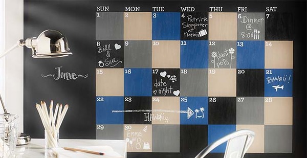 Chalkboard Wall Calendar