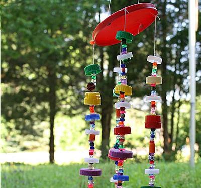 Bottle Cap Art Wind Chime