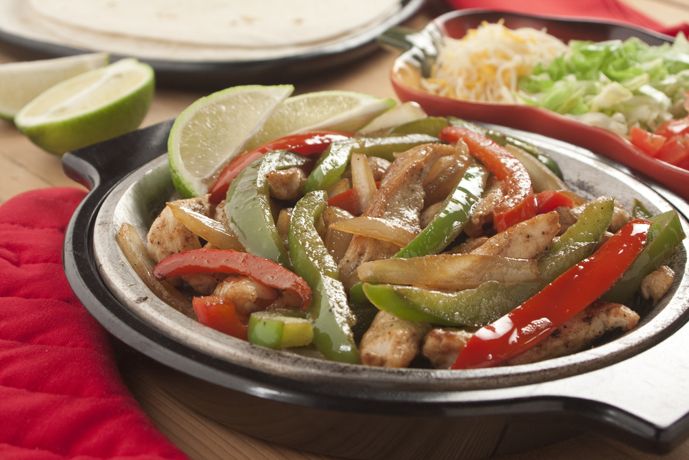 Sizzling Chicken Fajitas | MrFood.com