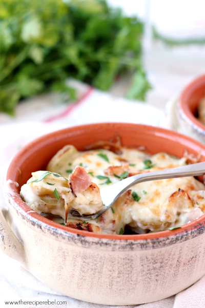 Chicken Cordon Bleu Scalloped Potatoes