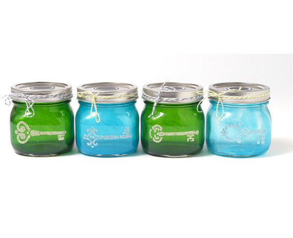 Colorful Mini Mason Jars