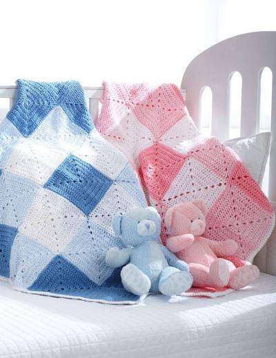 Double Diamond Baby Blanket