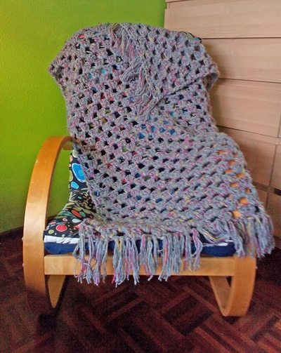 Quick Granny Stripes Lapghan Crochet Pattern