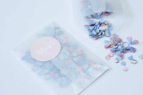 Metallic Confetti Wedding Ceremony Send Off