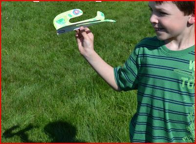 Paper Plane Printable Kids' Crafts Paper Plane Printable Kids Crafts