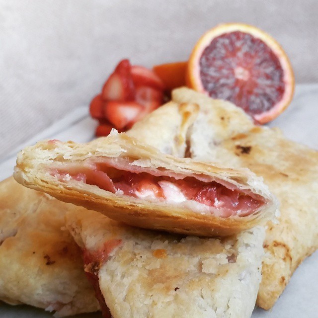 Strawberry, Orange, and Cream Cheese Turnovers