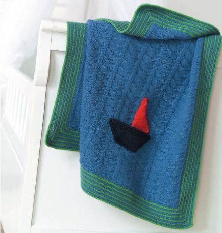 Set Sail Knit Baby Blanket