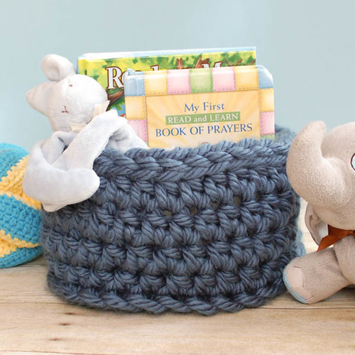 Super Bulky Crochet Basket Pattern 