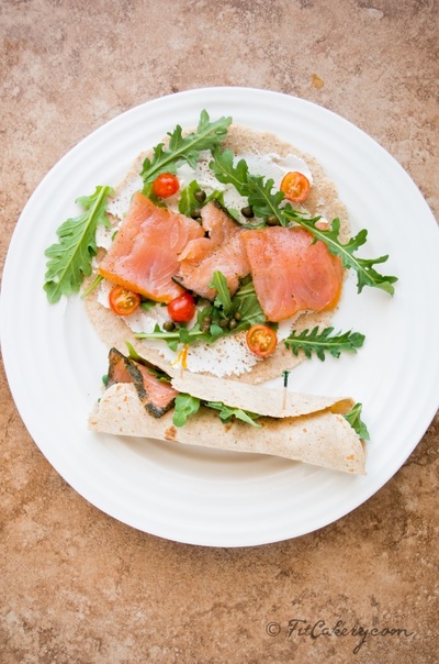 Smoked Salmon and Arugula Rollups Smoked Salmon and Arugula Rollups
