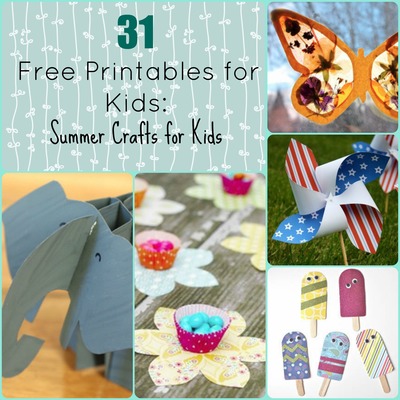 55 Free Printable Summer Crafts for Kids