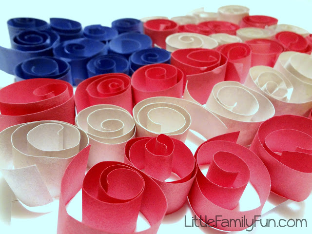 Swirly American Flag Craft Swirly American Flag Craft