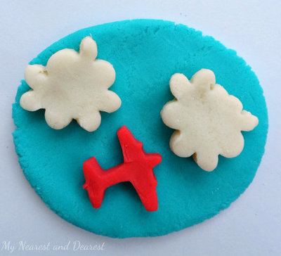 Airplane Playdough Homemade Gift