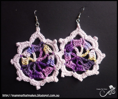 Iris Crochet Earrings Pattern Iris Crochet Earrings Pattern