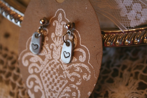 Simple Hand Stamped Earring Tutorial
