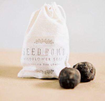Bohemian Seed Bomb Wedding Favors