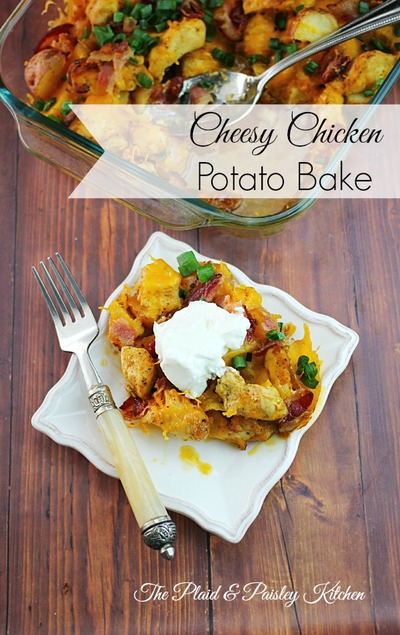 Cheesy Chicken and Potato Bake